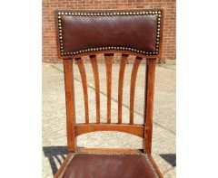 Heal's (attributed). a Set of Eight English Arts & Crafts Oak Dining Chairs - Thumbnail 10