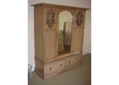 Waring & Gillows George Walton Style Of, Arts & Crafts Wardrobe & Dressing Table - Thumbnail 2