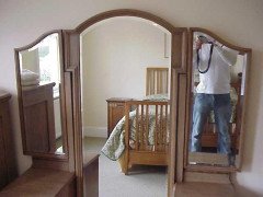 Waring & Gillows George Walton Style Of, Arts & Crafts Wardrobe & Dressing Table - Thumbnail 9