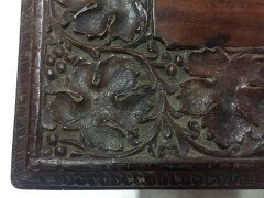 Moorish Carved and Inlaid Teak Folding Coffee Table - Thumbnail 4