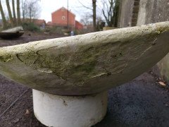 Willy Guhl for Eternit, a Mid- Century Modern Concrete Garden Planter with Stand - Thumbnail 3