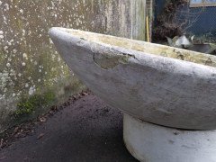 Willy Guhl for Eternit, a Mid- Century Modern Concrete Garden Planter with Stand - Thumbnail 6