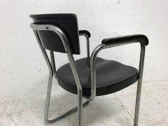 Emile Guillot Tubular Steel Modernist Armchair Made by Thonet - Thumbnail 4