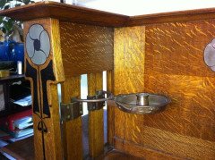 Valkyrie Arts and Crafts Oak Piano Designed by L F Wyburd for Liberty and Co - Thumbnail 5