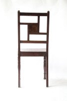 Bruce Talbert attri, An Anglo-Japanese Walnut Chair With a Carved Sunflower  - Thumbnail 4