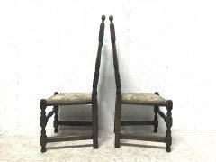 Liberty & Co. Set of 14 Gothic Style Arts & Crafts Oak Dining Chairs & Armchairs - Thumbnail 3