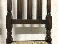 Liberty & Co. Set of 14 Gothic Style Arts & Crafts Oak Dining Chairs & Armchairs - Thumbnail 7