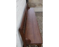 Bruce Talbert, attr, a Long Aesthetic Movement Oak Bench with Carved Florets - Thumbnail 5