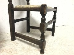 Liberty & Co. Set of 14 Gothic Style Arts & Crafts Oak Dining Chairs & Armchairs - Thumbnail 8