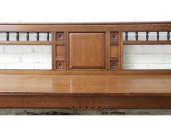 Bruce Talbert, attr, a Long Aesthetic Movement Oak Bench with Carved Florets - Thumbnail 6