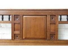 Bruce Talbert, attr, a Long Aesthetic Movement Oak Bench with Carved Florets - Thumbnail 8