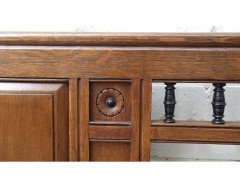 Bruce Talbert, attr, a Long Aesthetic Movement Oak Bench with Carved Florets - Thumbnail 9