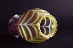 Thomas Webb, a Large Vaseline and Cranberry Shade, Circa 1900 - Thumbnail 10