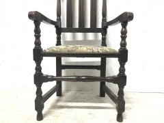 Liberty & Co. Set of 14 Gothic Style Arts & Crafts Oak Dining Chairs & Armchairs - Thumbnail 14