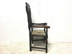 Liberty & Co. Set of 14 Gothic Style Arts & Crafts Oak Dining Chairs & Armchairs - Thumbnail 15
