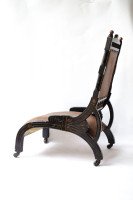 Richard Charles An Aesthetic Movement Ebonized and Parcel Gilt Lounge Chair. - Thumbnail 2