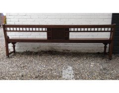 Bruce Talbert, attr, a Long Aesthetic Movement Oak Bench with Carved Florets - Thumbnail 12