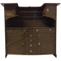 E. A. Taylor Wylie & Lochhead. An Exhibition Quality Glasgow School Oak Sideboard