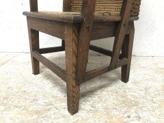 Near Matching Pair of Arts & Crafts Small and Large Children's Orkney Chairs - Thumbnail 16