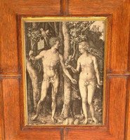 Arts and Crafts Oak Wall Hanging Bookcase Attributed to B Talbert - Thumbnail 2
