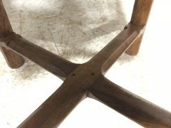 Gordon Russell, an Arts & Crafts Cotswold Oak Stool with Carved Cross Stretcher - Thumbnail 10