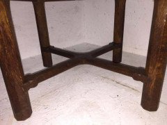 Gordon Russell, an Arts & Crafts Cotswold Oak Stool with Carved Cross Stretcher - Thumbnail 11