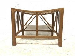 Hugh Birkett, Master Craftsman, an Arts & Crafts Handmade Yew Wood Thebes Stool - Thumbnail 2