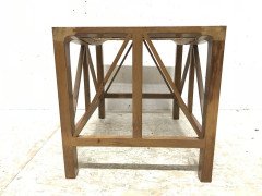 Hugh Birkett, Master Craftsman, an Arts & Crafts Handmade Yew Wood Thebes Stool - Thumbnail 3
