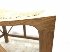 Hugh Birkett, Master Craftsman, an Arts & Crafts Handmade Yew Wood Thebes Stool - Thumbnail 7