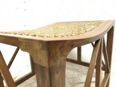 Hugh Birkett, Master Craftsman, an Arts & Crafts Handmade Yew Wood Thebes Stool - Thumbnail 8