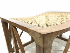 Hugh Birkett, Master Craftsman, an Arts & Crafts Handmade Yew Wood Thebes Stool - Thumbnail 9