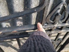 Pair of Arts & Crafts Hand Forged Iron Gates with Sweeping Top Rails - Thumbnail 17