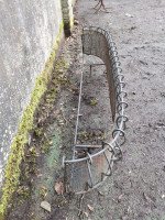 French Iron Scroll Work Window or Patio Planter with Curved Ends on Shaped Feet - Thumbnail 5