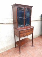 Collinson & Lock. Aesthetic Movement Anglo- Japanese Glazed Walnut Side Cabinet - Thumbnail 2