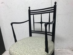 Morris & Co Ford Maddox Brown A set of five Arts & Crafts Ebonized Sussex Chairs - Thumbnail 2