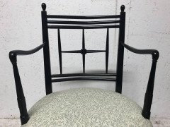 Morris & Co Ford Maddox Brown A set of five Arts & Crafts Ebonized Sussex Chairs - Thumbnail 3