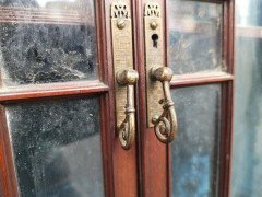 Collinson & Lock. Aesthetic Movement Anglo- Japanese Glazed Walnut Side Cabinet - Thumbnail 10