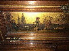 H.W. Batley Gillows & Co an Aesthetic Movement Walnut & Gilt Secretaire Bookcase - Thumbnail 11