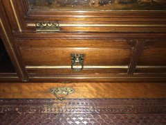 H.W. Batley Gillows & Co an Aesthetic Movement Walnut & Gilt Secretaire Bookcase - Thumbnail 16