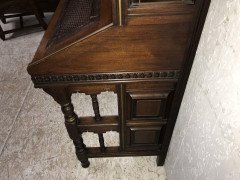 H.W. Batley Gillows & Co an Aesthetic Movement Walnut & Gilt Secretaire Bookcase - Thumbnail 18