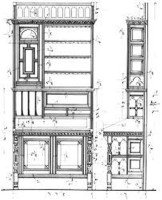 H.W. Batley Gillows & Co an Aesthetic Movement Walnut & Gilt Secretaire Bookcase - Thumbnail 20