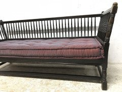Liberty & Co. William Birch, an Arts & Crafts Dark Oak Settee with Angular Sides - Thumbnail 6