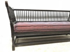 Liberty & Co. William Birch, an Arts & Crafts Dark Oak Settee with Angular Sides - Thumbnail 7