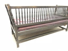 Liberty & Co. William Birch, an Arts & Crafts Dark Oak Settee with Angular Sides - Thumbnail 8
