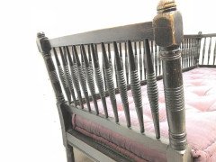 Liberty & Co. William Birch, an Arts & Crafts Dark Oak Settee with Angular Sides - Thumbnail 10