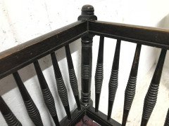 Liberty & Co. William Birch, an Arts & Crafts Dark Oak Settee with Angular Sides - Thumbnail 12