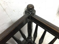 Liberty & Co. William Birch, an Arts & Crafts Dark Oak Settee with Angular Sides - Thumbnail 14
