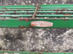Four French Mid Century Rectangular Iron Garden Plant Pot Shelves or Stands - Thumbnail 6