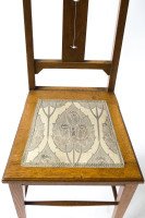 E. A. Taylor an Arts & Crafts Scottish School Oak Chair Made by Wylie and Lochhead - Thumbnail 4