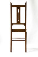 E. A. Taylor an Arts & Crafts Scottish School Oak Chair Made by Wylie and Lochhead - Thumbnail 2